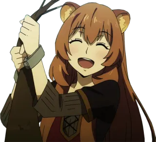😁 Raphtalia The Rising of the Shield Hero Anime, Fantasy, Niedlich, Held, Isekai whatsapp sticker
