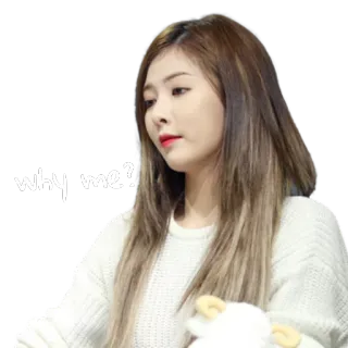 😩 why me? pytanie, smutny, kobieta, dziewczyna, wyraz, pytanie telegram sticker