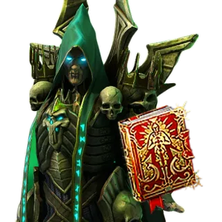 🎁 fantasy, undead, mage, necromancer, magic, skeleton, horror whatsapp sticker