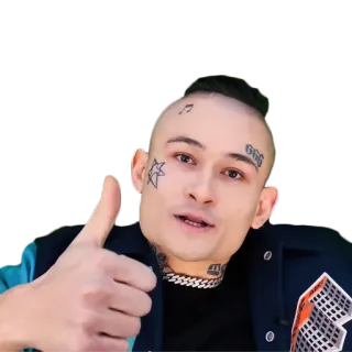 👍 Morgenshtern Моргенштерн, рэпер, знаменитость, русский, музыкант telegram sticker