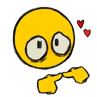 👉 Émoji, Amour, Coeurs, Timide, Mignon telegram sticker