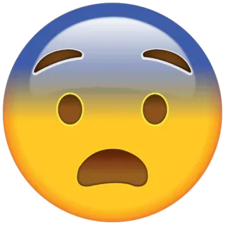 😨 emoji, worried, scared, anxious, fear, expression telegram sticker