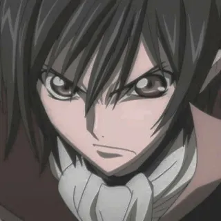 🎭 Suzaku Kururugi Code Geass アニメ, 男性, シリアス, アニメキャラクター, コードギアス スザク whatsapp sticker