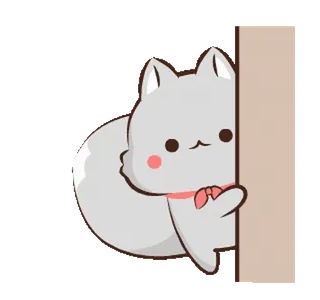 👀 gatto, carino, kawaii, animale, animale domestico, adesivo telegram sticker