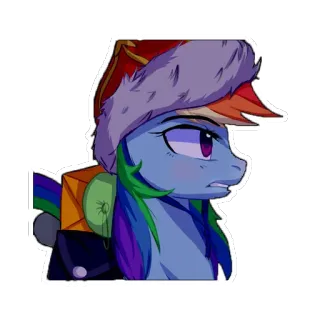 😯 Rainbow Dash My Little Pony, Rainbow Dash, cartoon, sticker telegram sticker