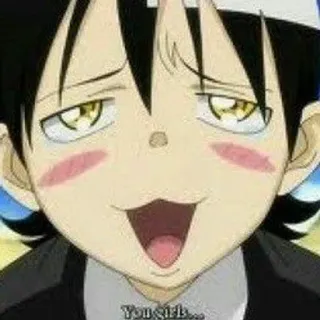 🌟 Death the Kid Soul Eater You girls... anime, character, funny, manga whatsapp sticker