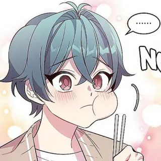 🫐 ...... Anime, Manga, Lucu, Makan, Sumpit, Kawaii whatsapp sticker