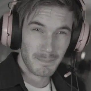 😑 PewDiePie PewDiePie, YouTuber, Gamer, Online Personality, Felix Kjellberg telegram sticker