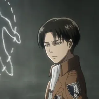 🏹 Levi Ackerman Attack on Titan Anime, Atak Tytanów, Levi, Żołnierz, Manga telegram sticker