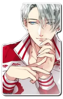 😏 Anime, Manga, Personaje, Ilustración, Arte, Pegatina telegram sticker