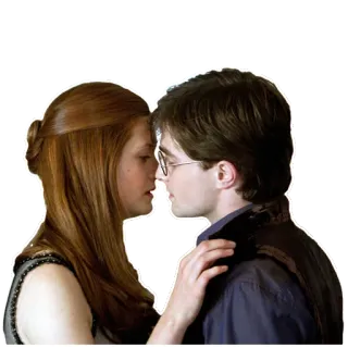 💑 Harry Potter поцелуй, романтика, фильм, любовь, пара telegram sticker