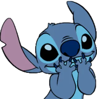 🙊 Stitch Lilo & Stitch สติทช์, ลิโล่แอนด์สติทช์, น่ารัก, การ์ตูน, ดิสนีย์ telegram sticker
