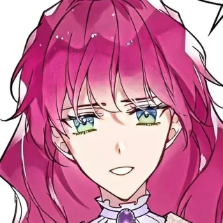 💭 anime, cartoon, woman, pink hair, girl, manga telegram sticker