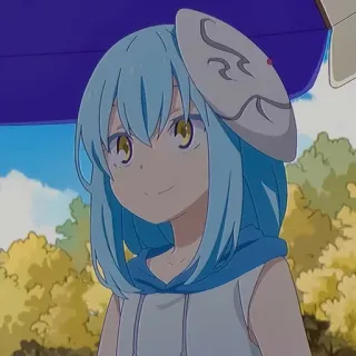 🌟 Rimuru Tempest That Time I Got Reincarnated as a Slime アニメ, リムル＝テンペスト, スライム, 異世界, 漫画 whatsapp sticker