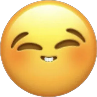 😁 emoji, smiley face, happy, cute telegram sticker