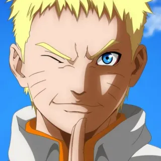 😉 Naruto anime, cartoon, character, Naruto Uzumaki telegram sticker