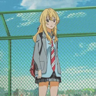 🩰 Anime, Meisje, Schooluniform, Cartoon, Personage telegram sticker