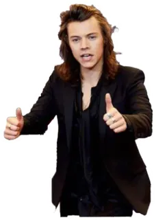 👍 Harry Styles Harry Styles, singer, thumbs up, celebrity, pop star, musician telegram sticker