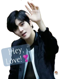🙌 Hey, Love! salutation, amour, amical, homme telegram sticker