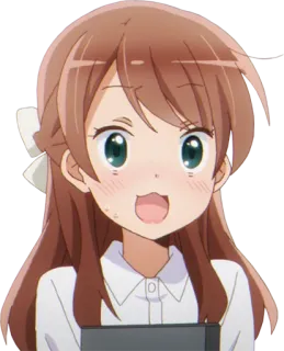 😳 Anime, Cartone animato, Ragazza, Carino, Felice telegram sticker