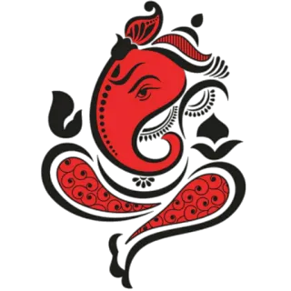 💓 Ganesha hindu, ganesha, dewa, gajah, tuhan, budaya india, agama telegram sticker