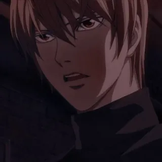 😈 Light Yagami Death Note Anime, Death Note, Light Yagami, Manga, Personaggio, Ritratto telegram sticker