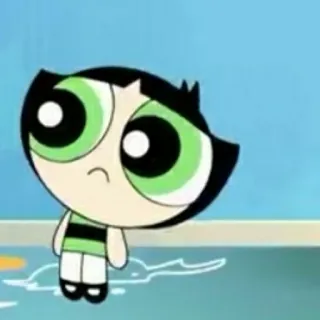 🎀 Buttercup Powerpuff Girls Kartun, Karakter, The Powerpuff Girls, Buttercup telegram sticker