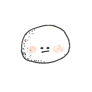 😐 милый, капля, простой, персонаж, стикер telegram sticker