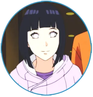 👩 Hinata Hyuga Naruto anime, cartoon, character, hinata hyuga, naruto whatsapp sticker