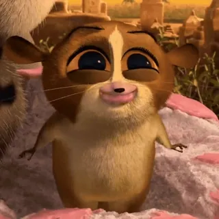 🤩 Mort Madagascar Mort, Madagaskar, słodki, lemur, kreskówka telegram sticker