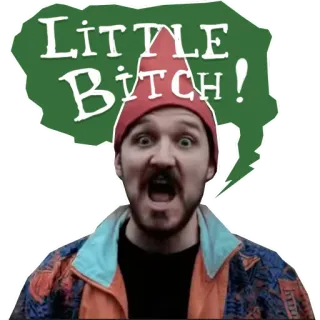 🤬 Little Bitch! insultante, ofensivo, vadia, irritado, rude whatsapp sticker