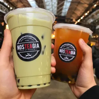 🥤 NOSTEAGIA
-Taste of Nostalgia- Boba, Bubble Tea, Tee, Getränk, Nostalgie whatsapp sticker