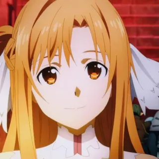 🥰 Asuna Yuuki Sword Art Online Аниме, Девушка, Блондинка, Аниме девушка, Асуна, Sword Art Online telegram sticker