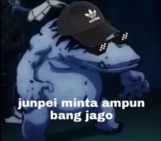 🫂 Junpei junpei minta ampun
bang jago อนิเมะ, มีม, ข้อความ, จุนเป, Bang Jago telegram sticker