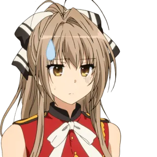 😥 Sento Isuzu Amagi Brilliant Park อนิเมะ, ผู้หญิง, กังวล, น่ารัก, เซ็นโตะ อิสึซุ, Amagi Brilliant Park telegram sticker