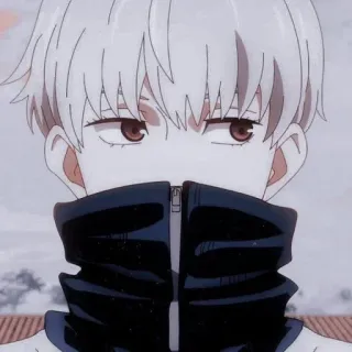 🤔 Gojo Satoru Jujutsu Kaisen Anime, Gojo Satoru, Jujutsu Kaisen, Personaje, Manga telegram sticker