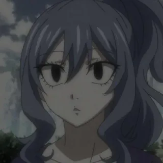 🌊 Juvia Lockser Fairy Tail Anime, Fairy Tail, Juvia Lockser, Dessin animé telegram sticker