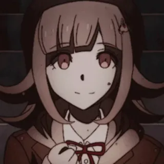 🌸 Chiaki Nanami Danganronpa Anime, Videojuego, Personaje, Chica, Lindo, Retrato, Chiaki Nanami, Danganronpa telegram sticker