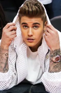 😐 Justin Bieber 歌手, 名人, 流行歌星, 音乐, 人物 telegram sticker