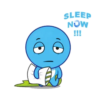 😴 SLEEP NOW !!! assonnato, sonno, cartoni animati, stanco, zzz, ora di andare a letto telegram sticker