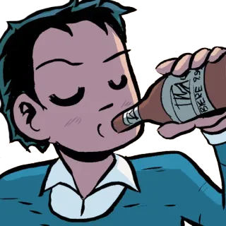 🍺 drinking, beer, comic, cartoon, alcohol telegram sticker
