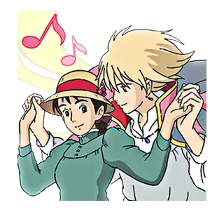 Howl no Ugoku Shiro whatsapp stickers