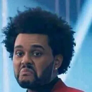 🙁 The Weeknd singer, celebrity, musician, pout telegram sticker