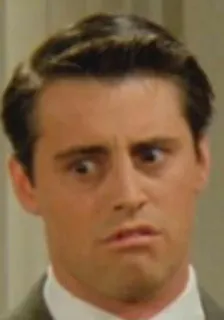 😥 Joey Tribbiani Friends joey, friends, tv show, character, funny face telegram sticker