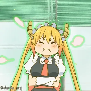 😤 Tohru Miss Kobayashi's Dragon Maid telegram sticker