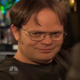 😉 Dwight Schrute The Office Dwight, Schrute, The Office, karakter, acara TV, NBC whatsapp sticker