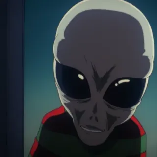 👽 alien, extraterrestrial, grey alien, ufology, science fiction, cartoon, creature telegram sticker