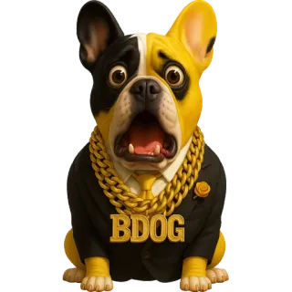 Bulldog telegram stickers