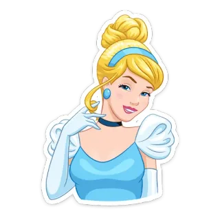☺️ Cinderella Cenicienta, Disney, Princesa, Dibujos animados whatsapp sticker