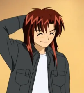 ☺️ Anime, Cartoon, Figur, lächelnd, glücklich, männlich telegram sticker